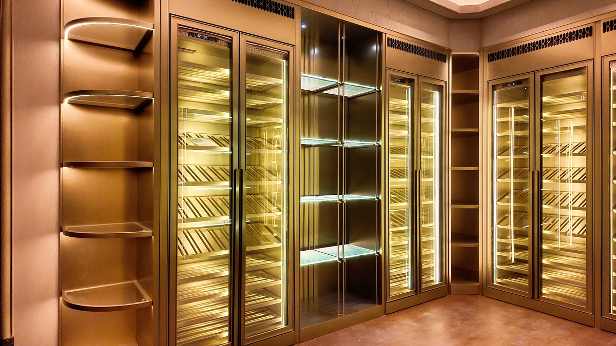 Galaxy Bay Peninsula U-Shaped Wine Cellar - Image 2