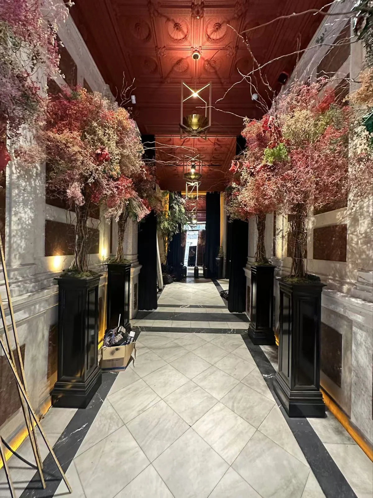 Spain Royal Hotel Gilded Corridor view 2