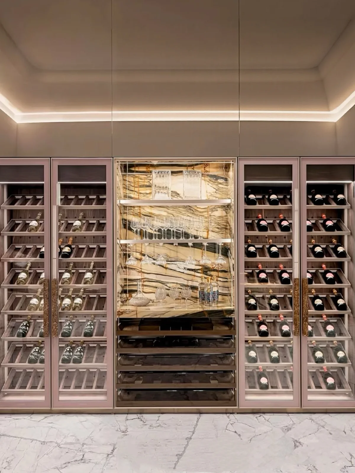 Contemporary Loft Wine Cabinet