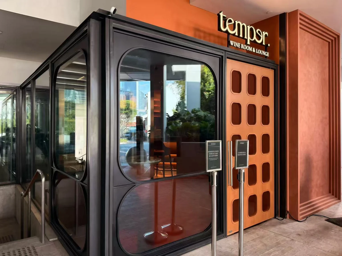 Singapore Temper Restaurant Industrial Cellar view 2